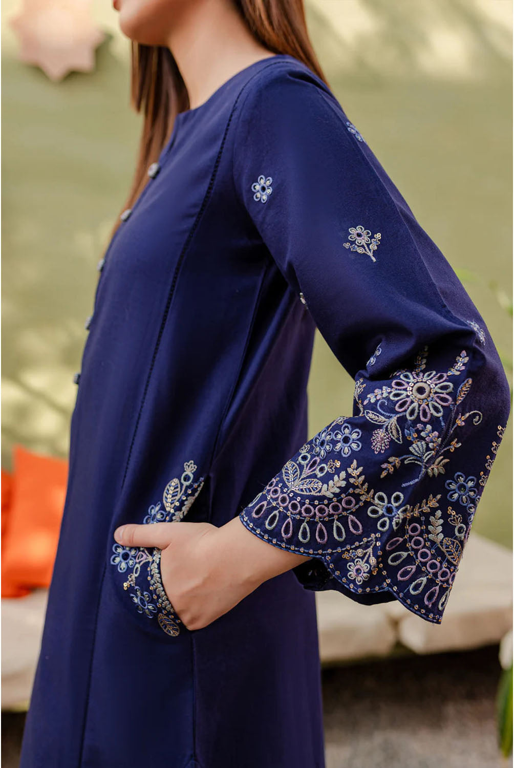 Blue - Vanda Orchid Shirt