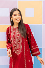 Load image into Gallery viewer, Arushi Red 2Pc - Embroidered Dress
