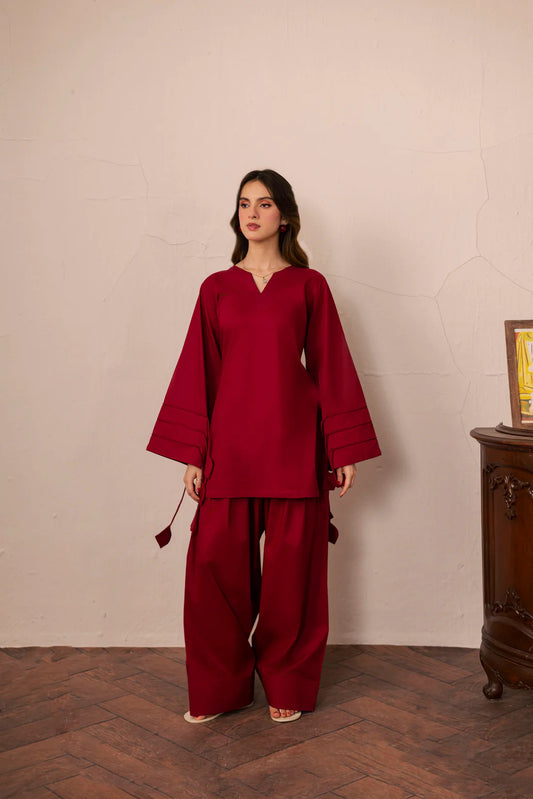 Maroon Co-Ord Set