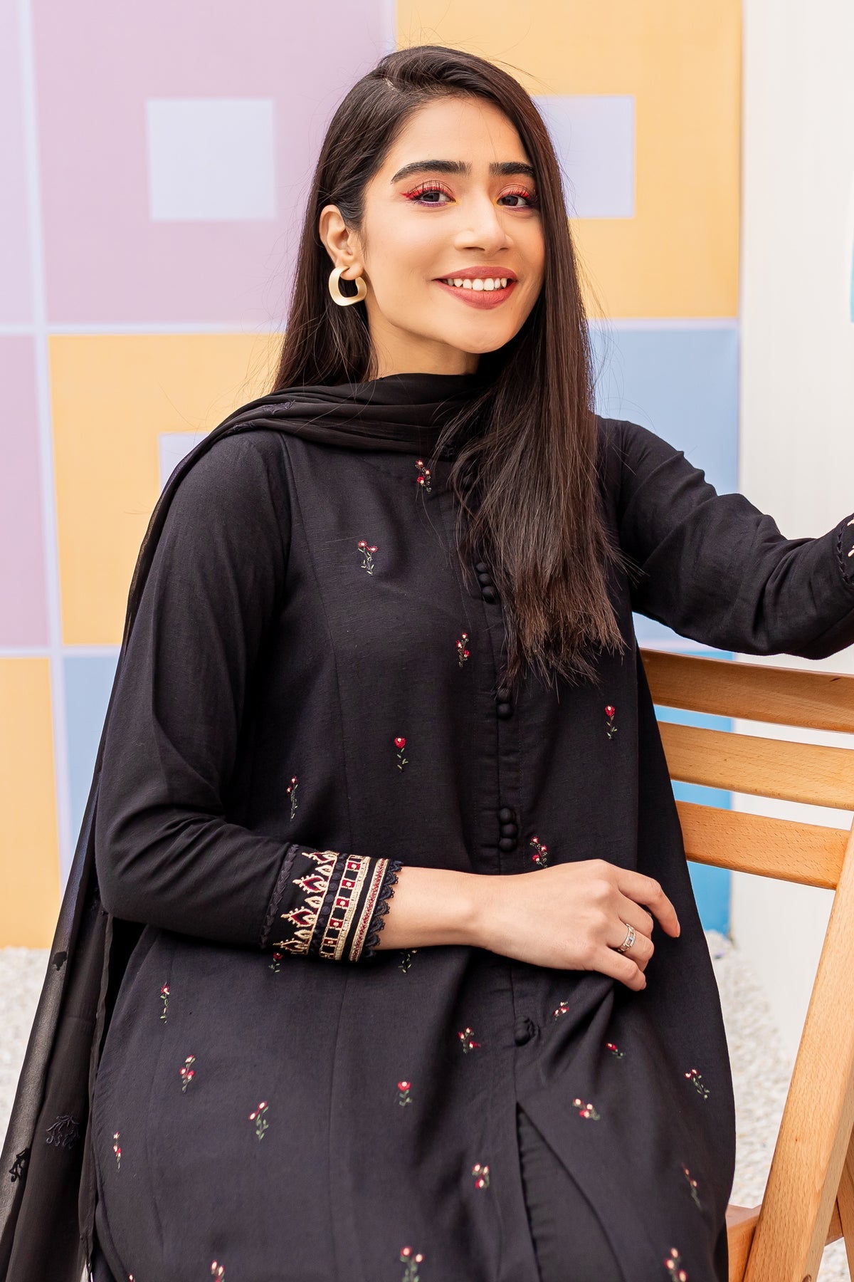 03-PC  Embroidered Dress