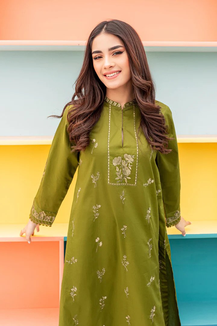 Zahra 02-PC Embroidered Dress