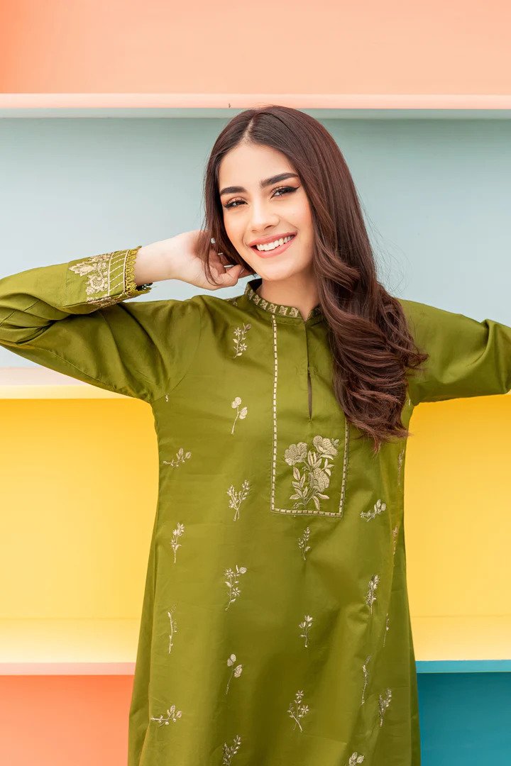 Zahra 02-PC Embroidered Dress