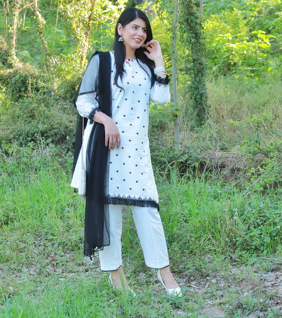 Candytuft 2Pc - Embroidered Dress